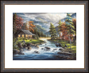 "As Autumn Approaches" Framed Mountain Cabin Art Print