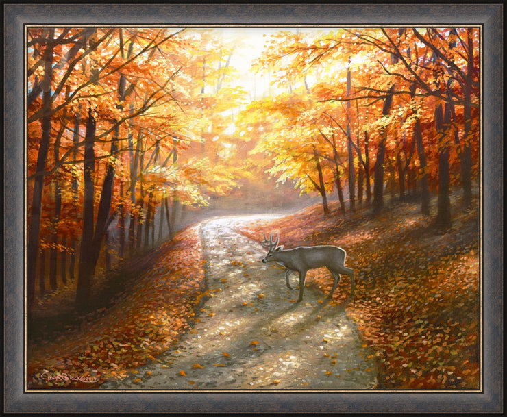 "Autumn Bliss" - Framed Fall Landscape Wildlife Art Print