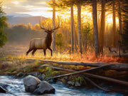 "Autumn Sings" - Rocky Mountain Elk Art Print