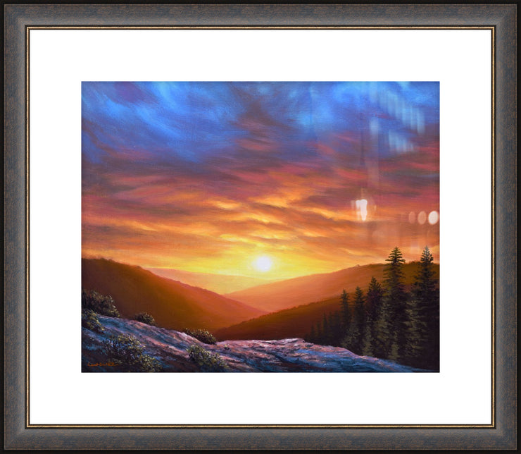 "Simply Perfect" - Framed Sunset Landscape Art Print