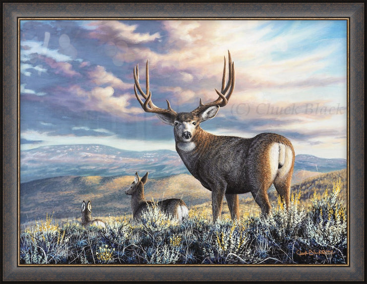 "The Inspiration" - Framed Mule Deer Buck Art Print