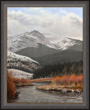 "Yellowstone Country" - Framed Mountain Landscape Art Print