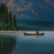 "Lakeside Heaven" - 30x40 Cabin Landscape Painting