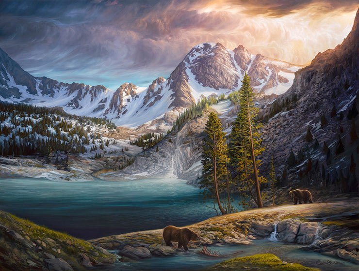 "Hard To Come By" - 30x40 Mountainous Landscape Painting