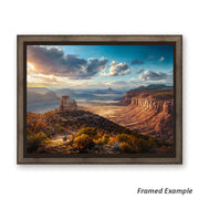 Framed 'All The Glory' canvas art print showcasing the stunning wildlife and landscapes of Utah's desert