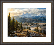"An Amazing Journey" - Framed Wildlife Art Print, Rocky Mountain Elk