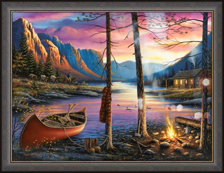 "Home Sweet Home" - Framed Western Landscape Art Print