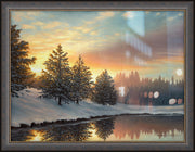 "One Quiet Morning" - Framed Winter Landscape Art Print