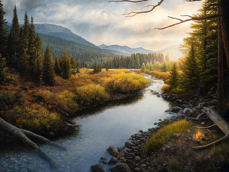 "When Time Slows" - 30x40 Mountainous  Landscape Painting