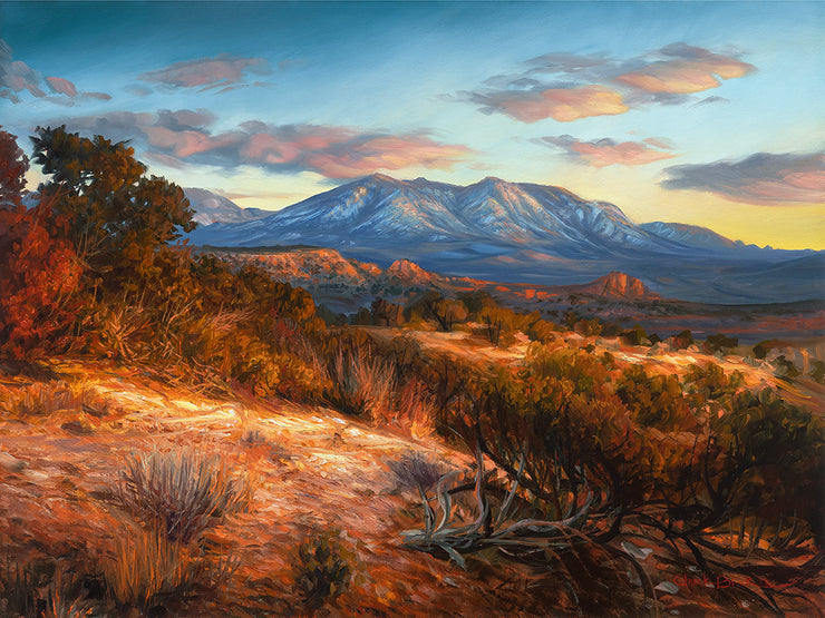 "Breathtaking" 12x16 Desert Mountains Landscape Painting