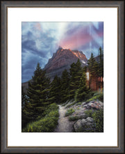 "Heavenly" - Framed Glacier National Park Landscape Art Print
