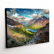 Canvas Art Print of Glacier National Park Landscape - 'Rising Above'
